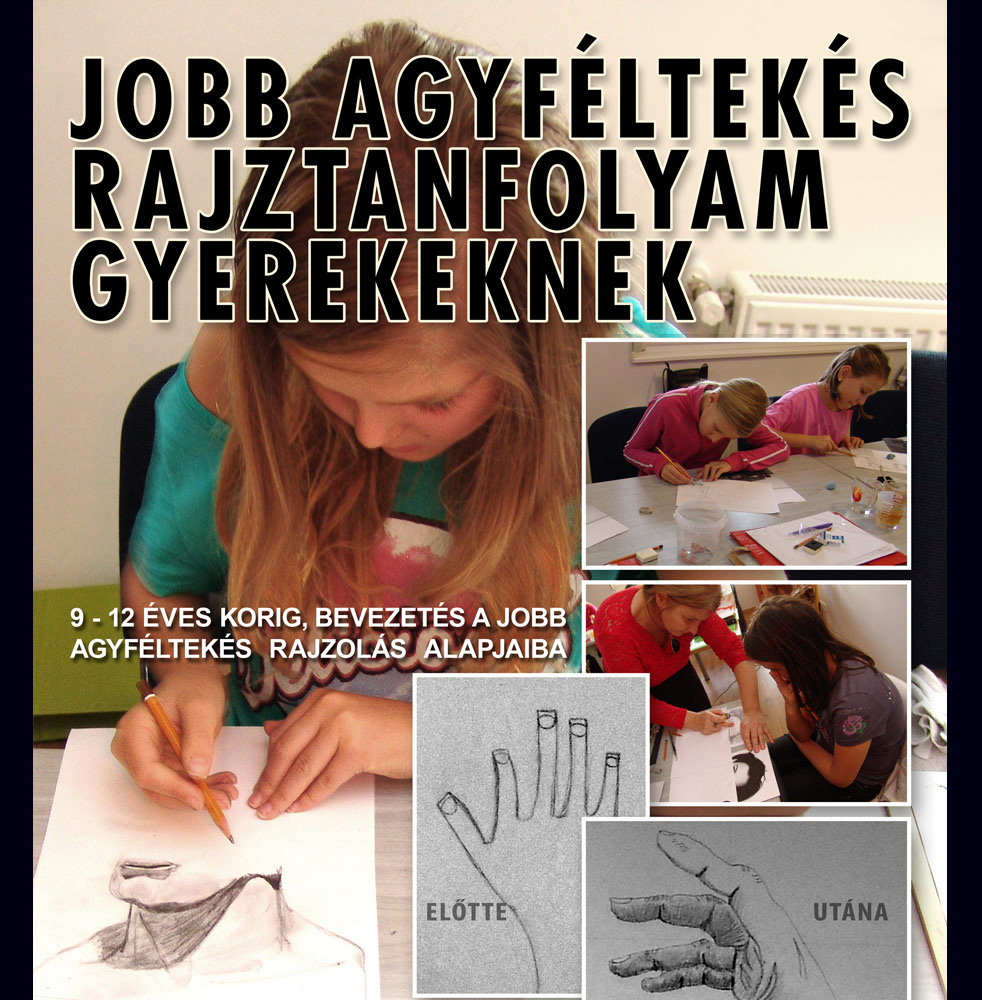 jobb agyféltekés rajztanfolyam gyerekeknek